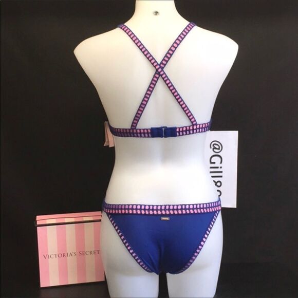 🔥Victoria's Secret Swimsuit 2 pc set Medium removable padded //Small New - Picture 5 of 9
